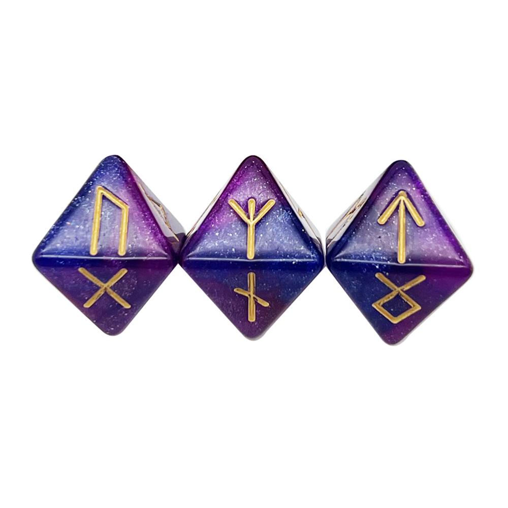 3Pcs/set Astrological Dices 12 Sided Polyhedral Astrology Tarot Divination Dices Set