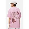 Li Ning Badfive Drop Shoulder Sleeve T Shirt Unisex Flower Branch Pink AHST887-2