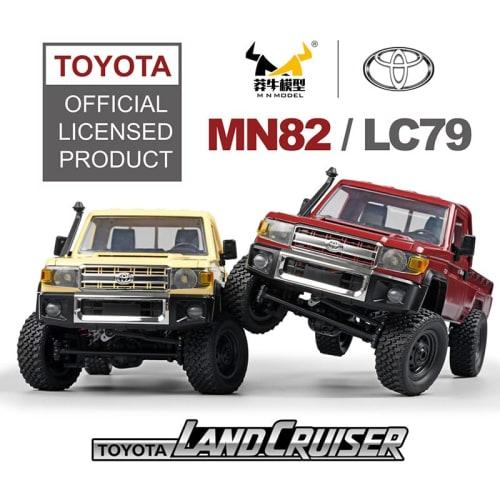 MN MODEL 1:12 Scale Toyota Land Cruiser 79 Radio Control Crawler Car, MN-82, Technically Certified, 4WD, 2.4G Off-Road Vehicle, Licensed Model, Birthd