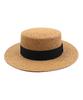 Yunibeosyeolkemiseuteuli Brown Flat Panama Hat Panama Hat