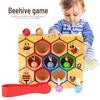 Montessori Wooden Worm Catching Game: Educational Role Play & Color Recognition Toy for Kindergarten