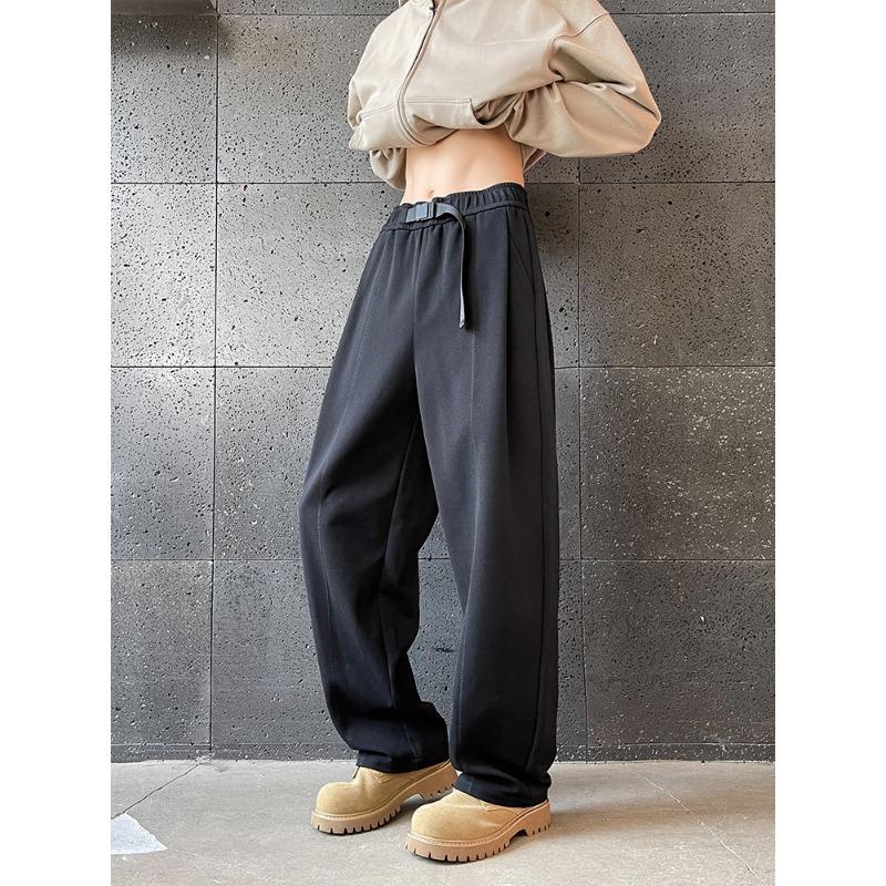 Men S Loose Straight Twill Casual Long Pants Plus Size Spring Autumn Trousers