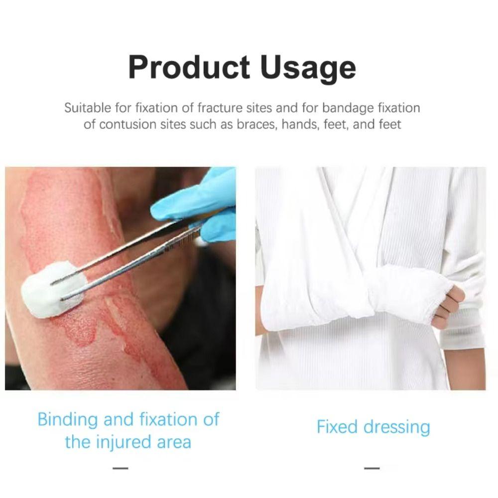 10Pcs Z Folding Hemostatic Kaolin Gauze Fracture Fixation Triangular Bandage  Wound Dressing