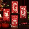 6pcs Cartoon 2025 Chinese Red Envelopes Traditional 2025 Snake Year Red Envelopes  Celebration Party