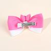 2Pcs New Cute Children's Candy Hairpin, Ribbed Hairpin, Rabbit Ear Hair Accessories Bow Headdress Clip Gift