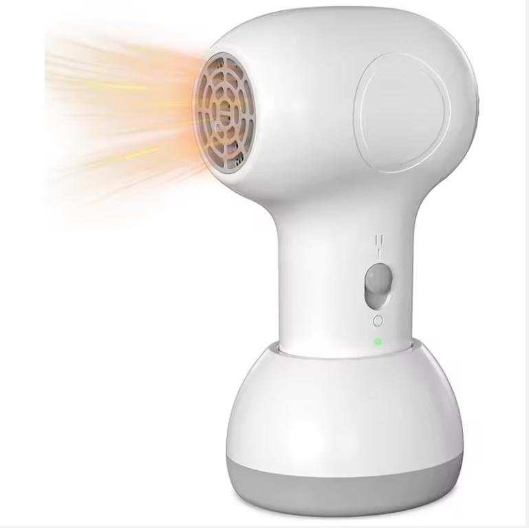 

A55X-Зарядная база Беспроводной фен для ребенка, Мягкий воздушный поток Мини Портативный Дорожный дизайн, Маленький фен белый