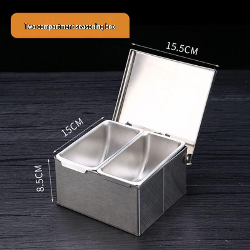 Stainless Steel Flip-Lid Spice Container
