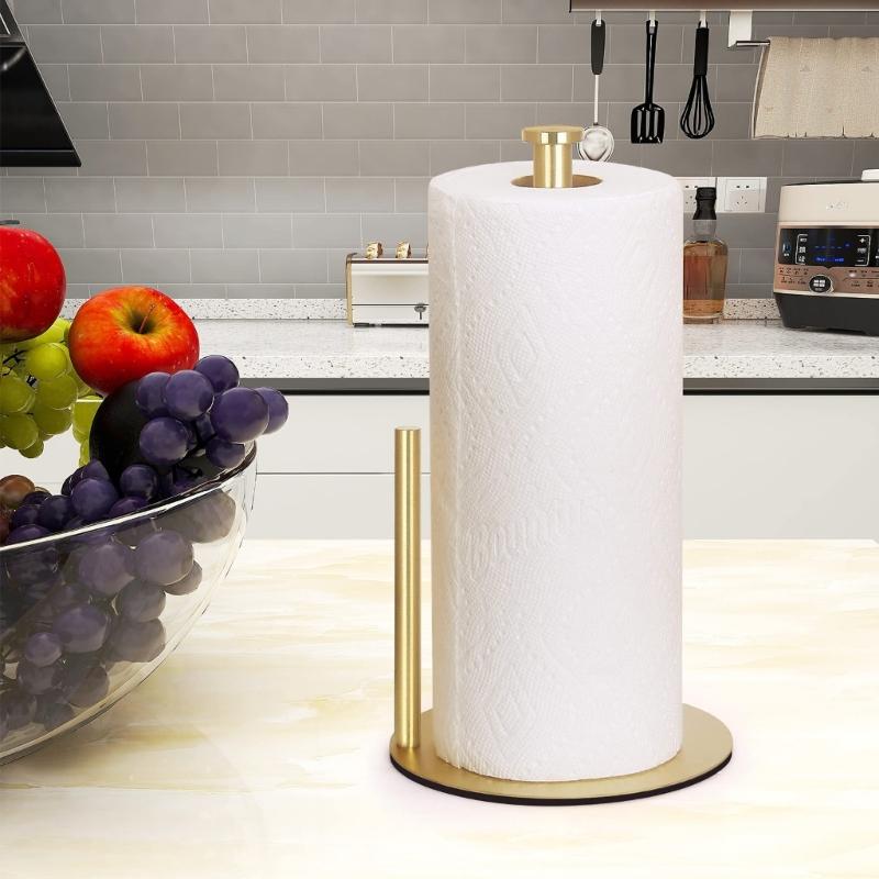 Modern Stainless Steel Paper Towel Holder for Kitchen and Bathroom Easyly To Install and Clean Hygienic Surfaces