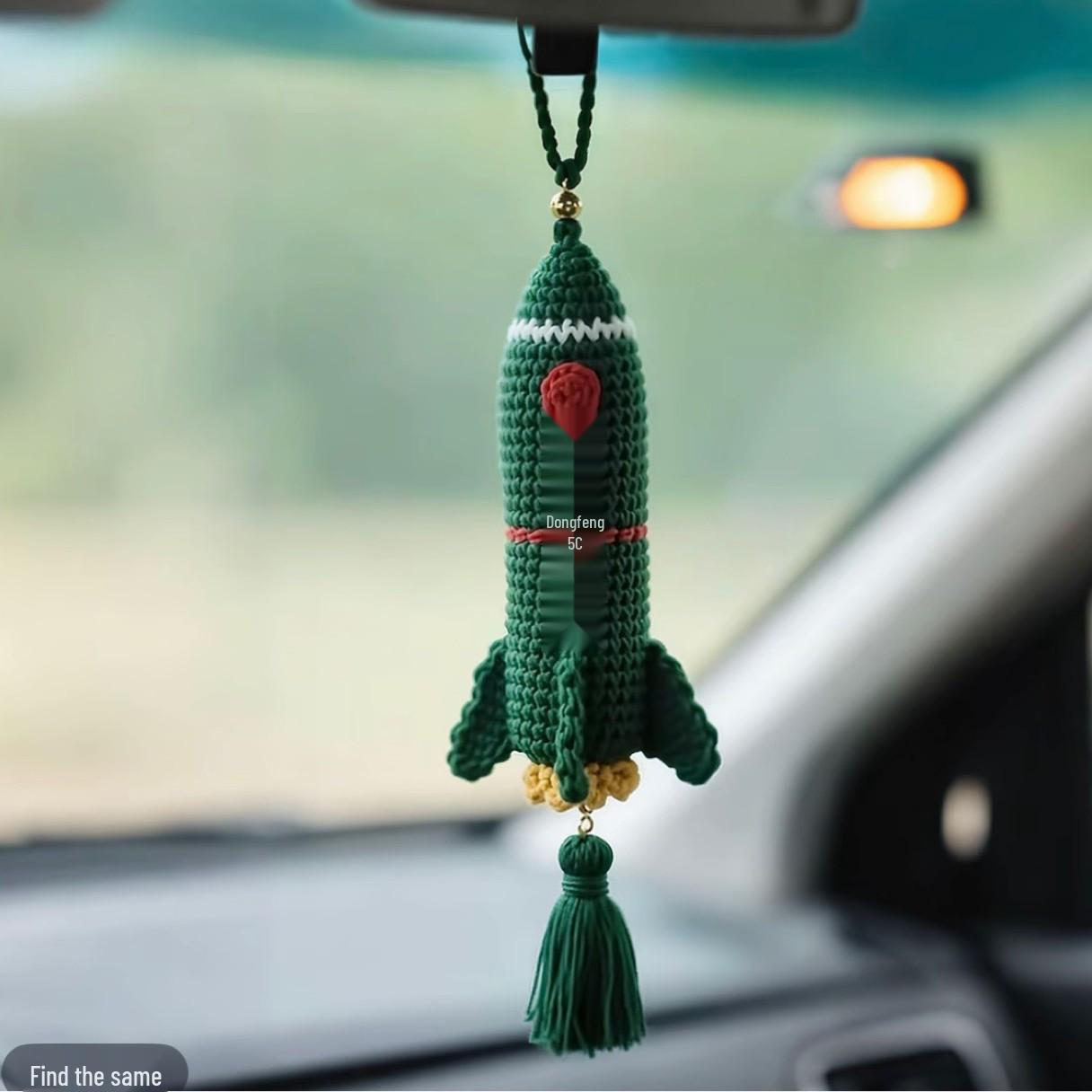 

Креативный крючок для автомобиля, набор для плетения своими руками: Шерстяная пряжа Ручная работа Вязаный крючком кулон