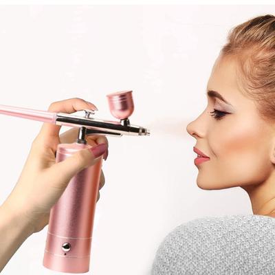 Kit de aerógrafo portátil, juego de aerógrafo de alta presión sin obstrucciones, herramienta de aerógrafo recargable inalámbrica para manicura, para pintar arte de uñas, maquillaje