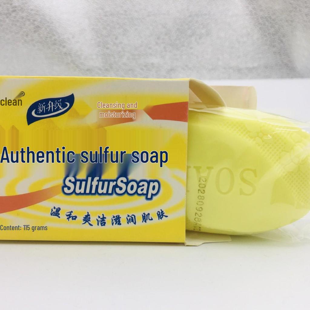 Sulfur Soap for Face & Body - Antibacterial, Exfoliating, Oil-Control, Skin-Nourishing Cleanser.