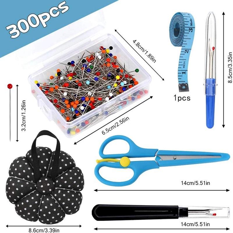 BUDDUR Multicolor Positioning Pins Kit With Pincushion And Seam Ripper For Positioning And Marking DIY Handmade Craft Tools Set