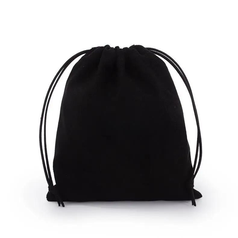 1PC Soft Suede Drawstring Bag Dustproof Pouch for Jewelry Clutches Electronics Storage Reusable Travel Bag Organizer