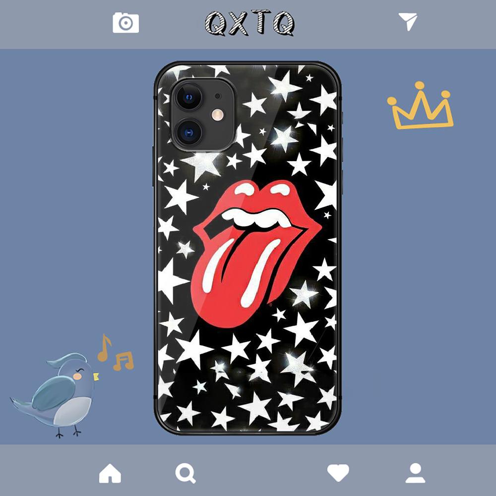 Stones Tongue Rolling Rock Band Capa Para iPhone Samsung Galaxy Redmi Note S 17 16 15 14 13 20 24 25 54 Pro Max Ultra Fe Capa de Vidro Temperado