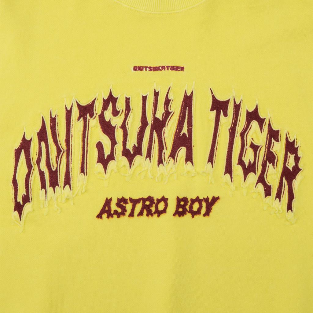Onitsuka Tiger Denivita Astroboy Sweat Top Comfortable Round Neck Sweatshirt Women tops Light-Yellow 2182B591-751