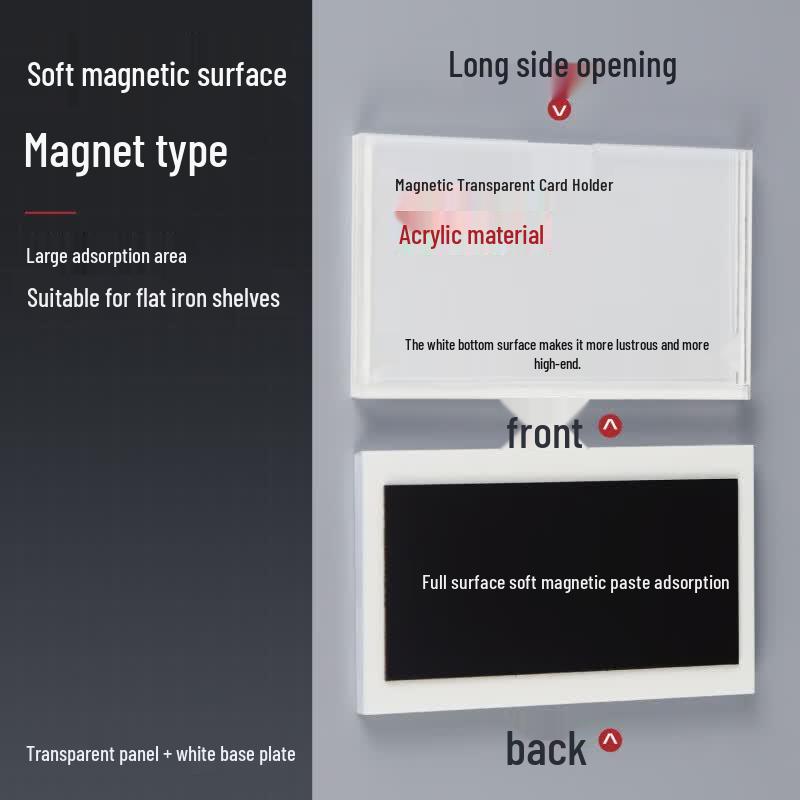 Acrylic Magnetic Label Holder