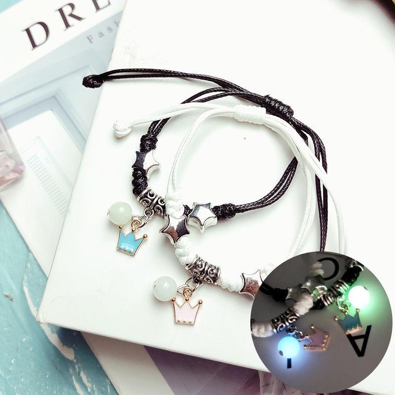 Luminous Friendship Bracelet - Trendy Korean Style for Students & Couples