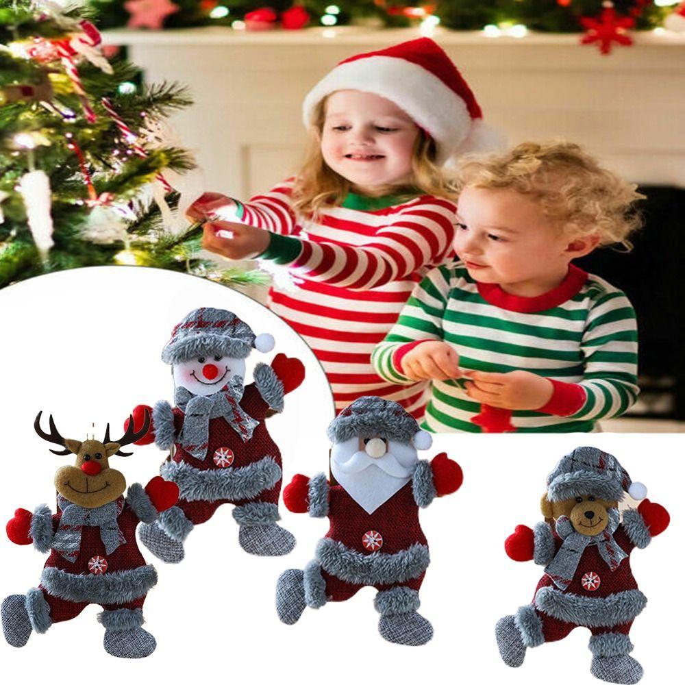 

Санта-Клаус Снеговик Кукла Рождественский подарок Рождественское украшение Рождественская елка Подвеска Подвесной орнамент