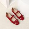 Women's 2026 Bow Single Strap Mary Jane Flats - Square Toe, Shallow Mouth, Flat Bottom