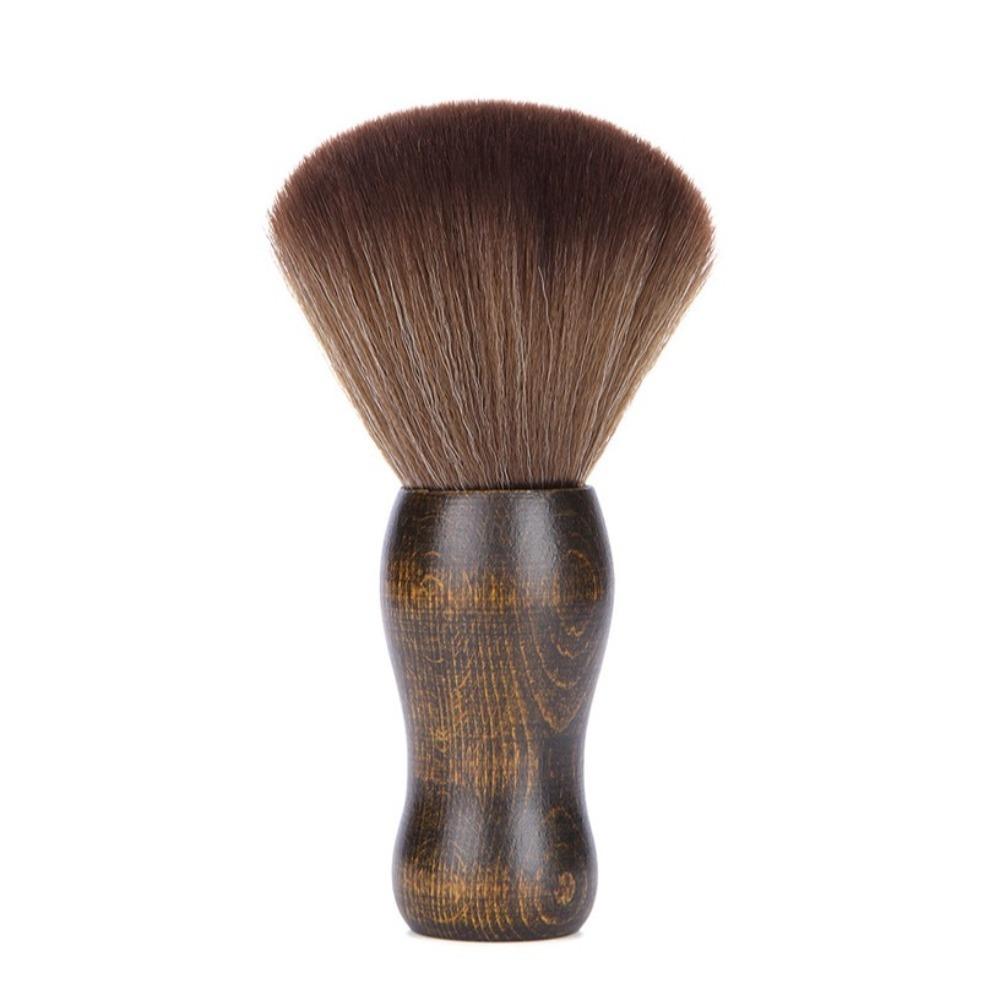 Wooden Handle Cleaning Haircut Tool Specialty Vinyl Record Cleaner Barber Soft Brush  Neck Face