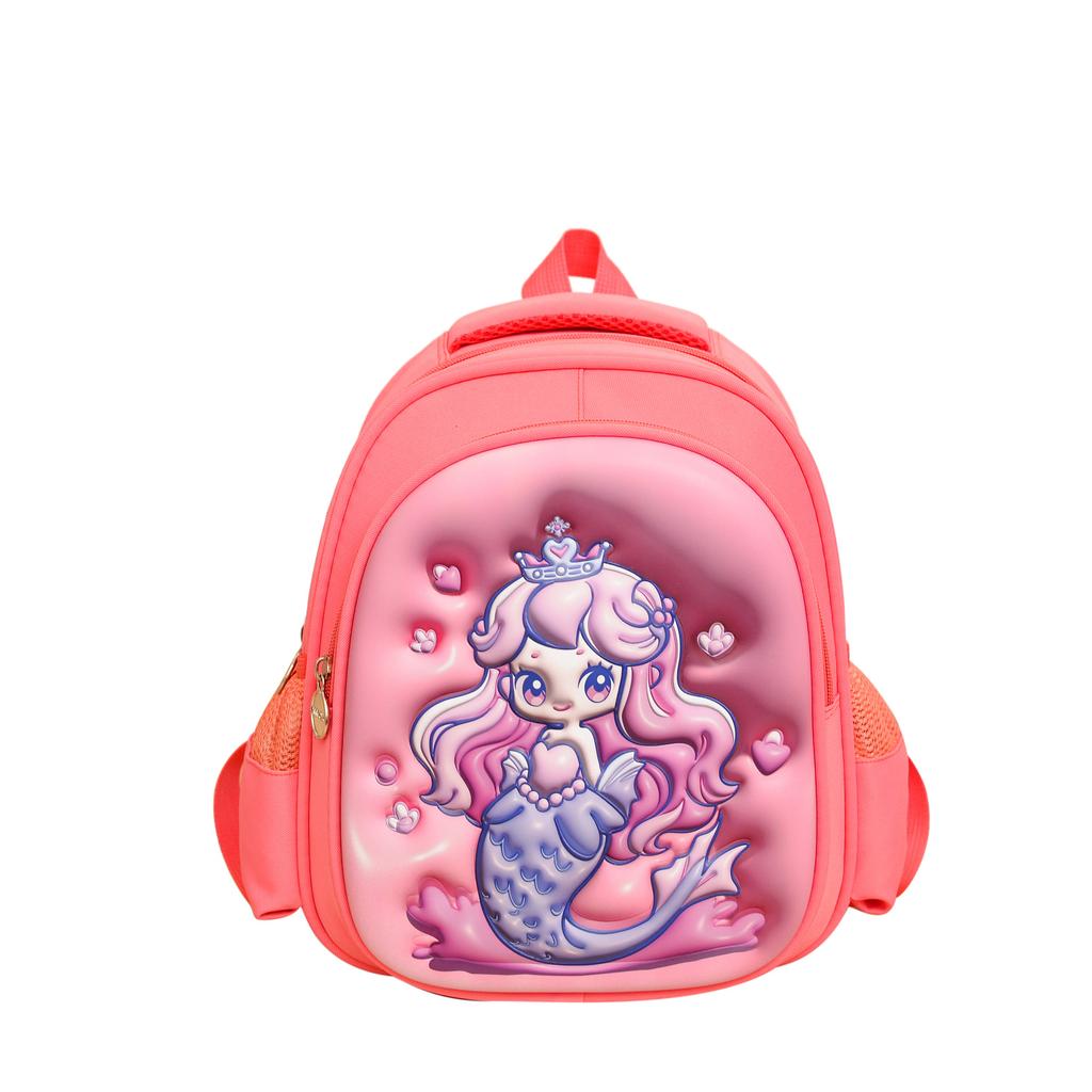 Kindergarten Boys And Girls Backpack Cartoon Animation Cute Children'S Backpack Medium And Large Class Hard Shell Schoolbag Tide