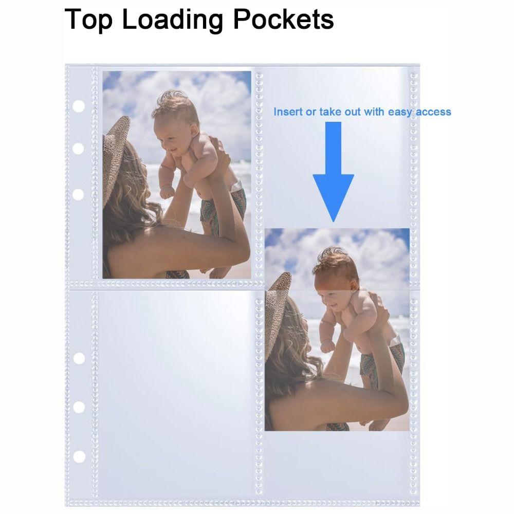 Multi-Pockets Photocard Sleeves A5 Size Inner Page Kpop Photocard  Binder Photo Album Page
