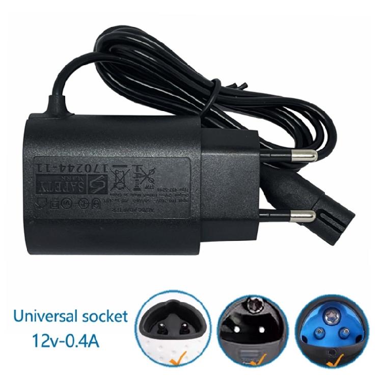 12VDC Ladegerät Europäische Stecker 0,4A Ausgang Für Rasierer S3 S5 S7 S8 S9 Serie Hochwertiges Kunststoffmaterial