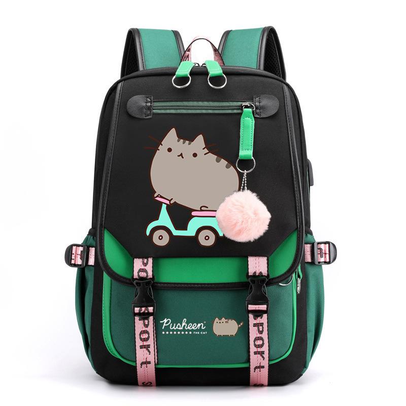 Cartoon Cute Printed School Bag Outdoor Travel Oxford Cloth Backpack