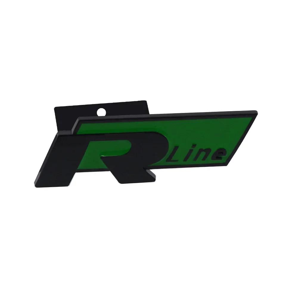 DOG1 Metal 3D Sticker Car Logo Front Grille Emblem for Volkswagen VW R RLine Golf R R32 MK7 MK7.5 MK8 Polo GTI GTE Badge Accessories