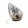 Natural Dendrite Opal Gemstone Handmade 925 Sterling Silver Gift Ring S.10 h9S25