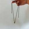 Korean Women's Ultra-Thin Lux Autumn Sweater Necklace with Cold Style Water Drop Pendant
