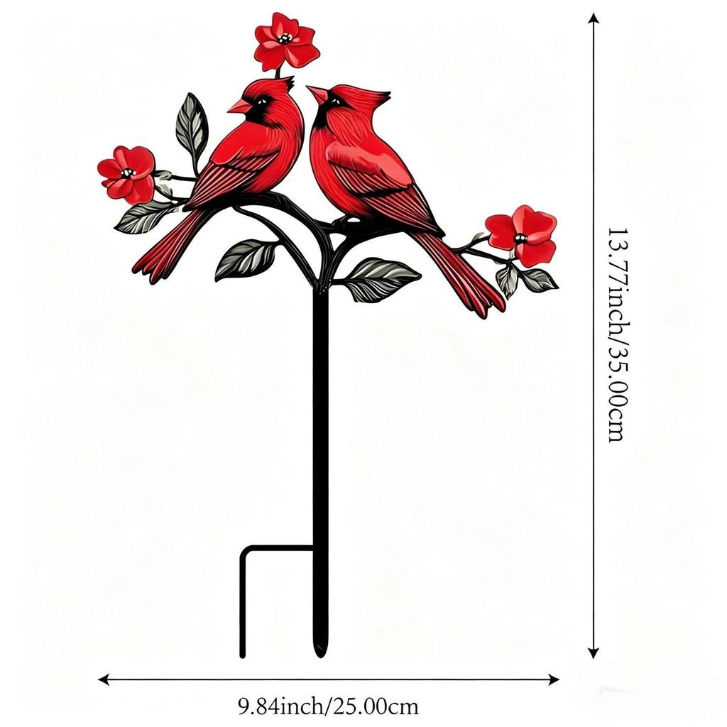 Creative Iron Art Bird Ornaments for Outdoor Garden Decor