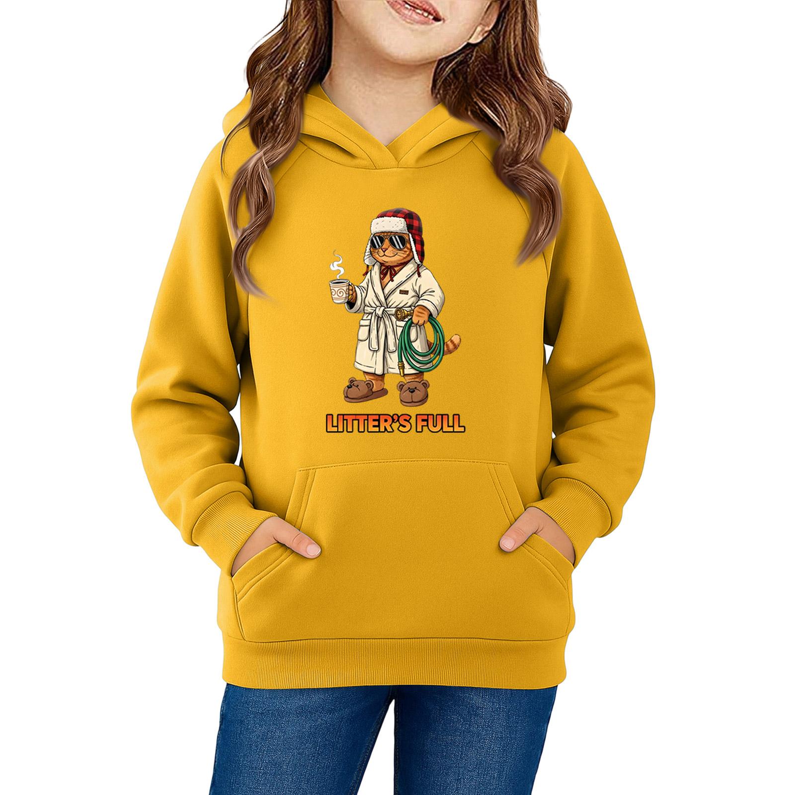 

Толстовки для девочек-подростков, толстовки с длинным рукавом, пуловер с завязками, симпатичная толстовка большого размера 160