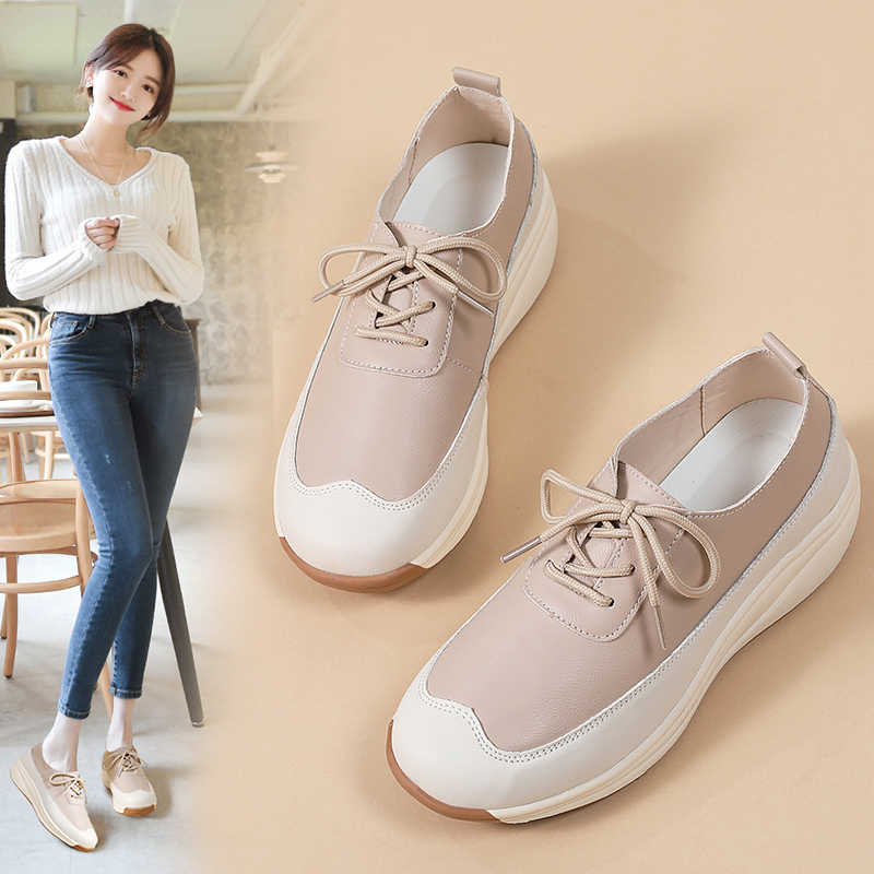 Fashion Synthetic Leather Fall Footwear For Lady Stiletto Heel Woman Platform Shoes Size 33 Sneakers Sports Sports-et-leisure