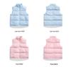2025 Autumn/Winter Casual Pure Color Warm Down Vest Cape
