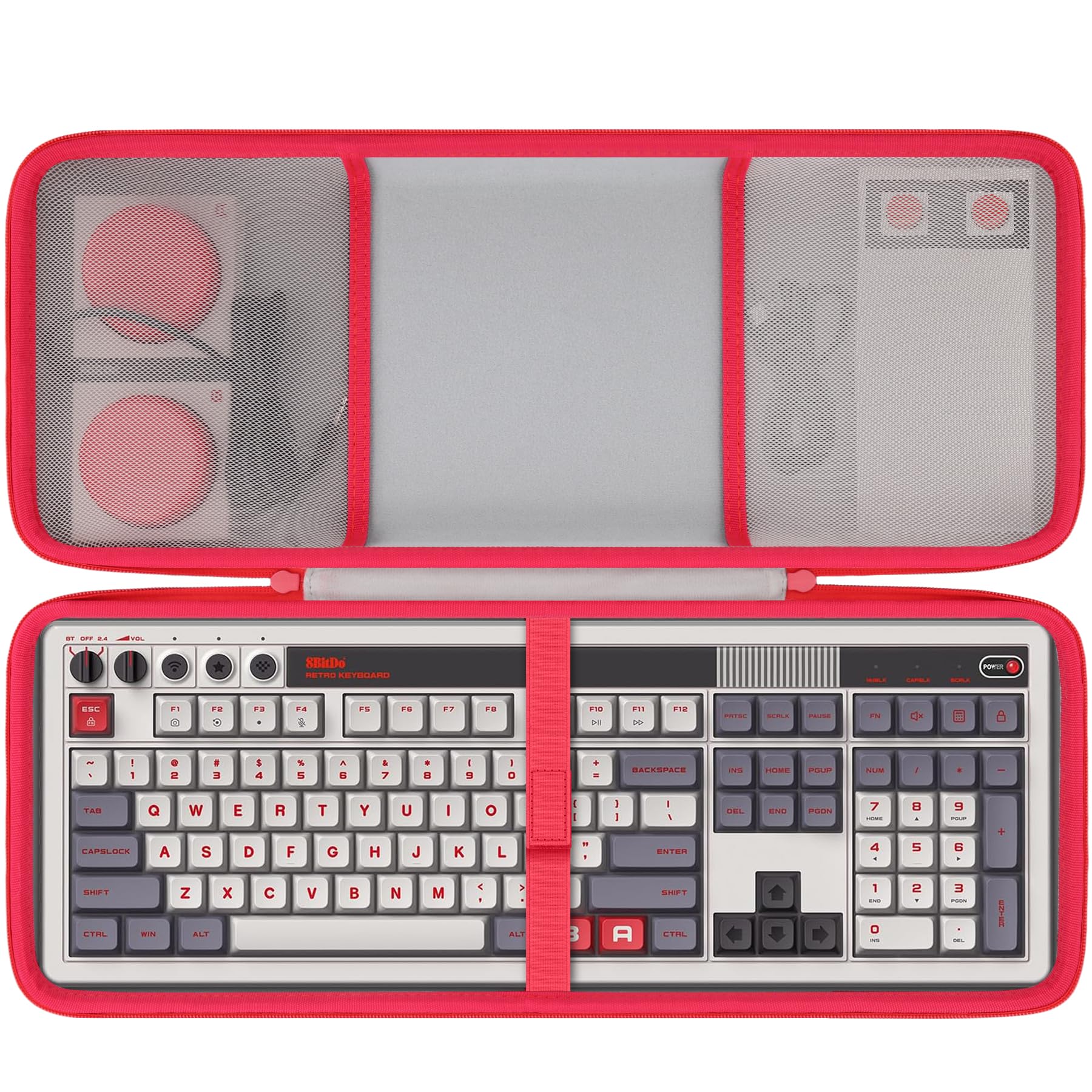 

Retro 108 Mechanical Keyboard 108 Key Game Keyboard Storage Case co2CREA (Case only) -