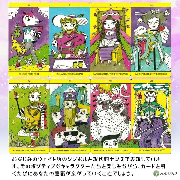 The Magic Tarot Tarot Fortune Telling Method with Japanese Instruction Manual Authentic Tarot Cards 78 Sheets