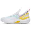 New KT Fly Anti Slip Wear Resistant Low Top Basketball Shoes Men's White Yellow 112321606-5