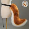 Plush Cats Ears Hairband Furry Tail for CoserAnime Fans and Role Play Enthusiasts Photo Props