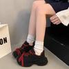 Dámské Dad Shoes Třpytivé Plné Kamínků Silná Podrážka Ležérní Sportovní Boty Nad Kotník Gumová Podrážka Letní Boty
