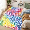 Rainbow Flowers Living Room Nonslip Area Rug Soft Carpet For Bedroom Game Playroom Sofa Office Home Decor Doormat Christmas Gift C9301781