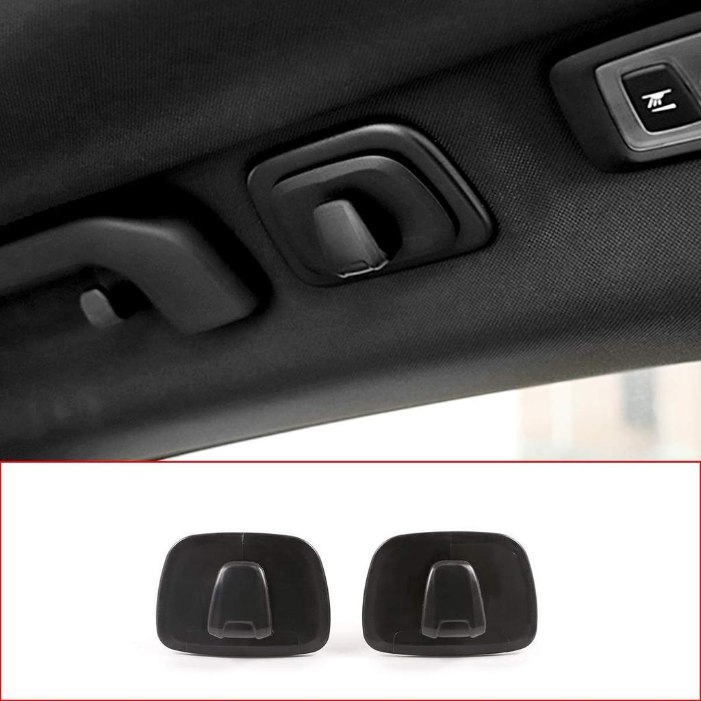 ABS-Kunststoff-Innendachhaken-Aufhängerhaken-Dekoration, passend für Volvo V90 S90 XC40 XC60 XC90 2015-2020 2021 2022(Schwarz)