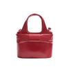 Fashion Wholesale, High-end Commuter, Portable Bucket Bag, Niche Design, Oil Wax Leather, Simple Wind, Solid Color Messenger Women's Bag