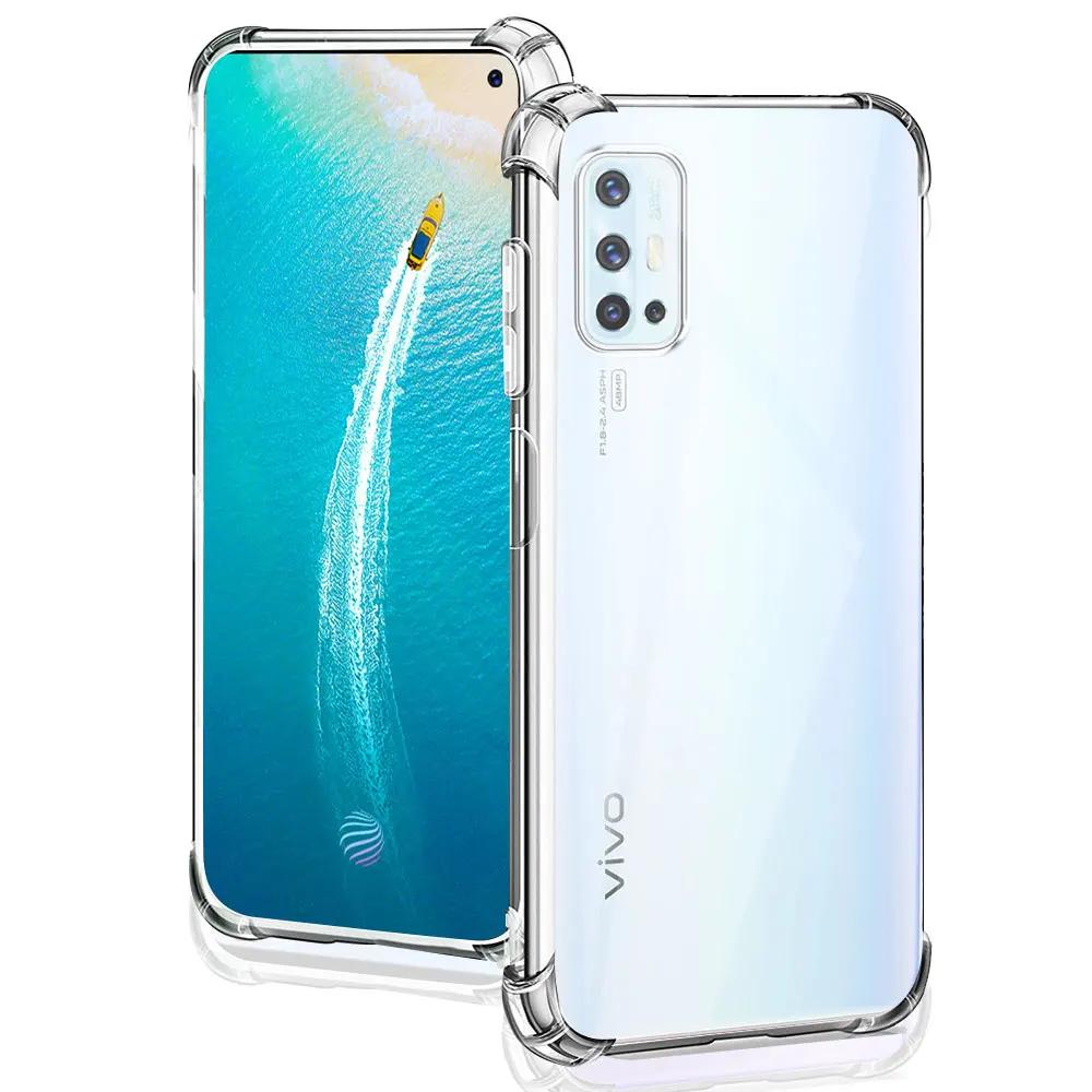 For Vivo V17 V19 IND Case Crystal Shell Soft Silicone Phone Cover For Vivo V 19 Neo Clear Shockproof Airbag TPU Protector Fundas