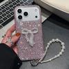 Luxury full diamond bow for iPhone11 Apple 17promax mobile phone case 13 lanyard 12 women's 16