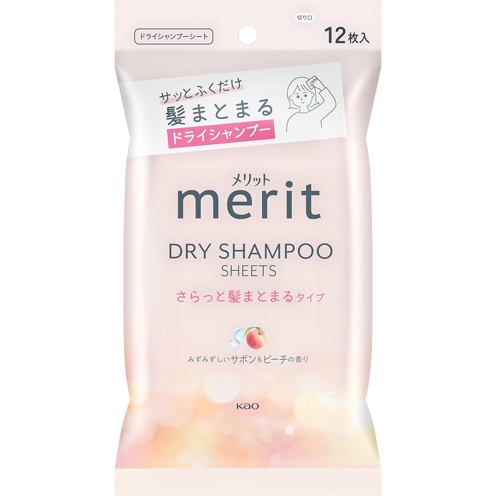Merit Dry Shampoo Sheets 12 Count Smooth Hair Type