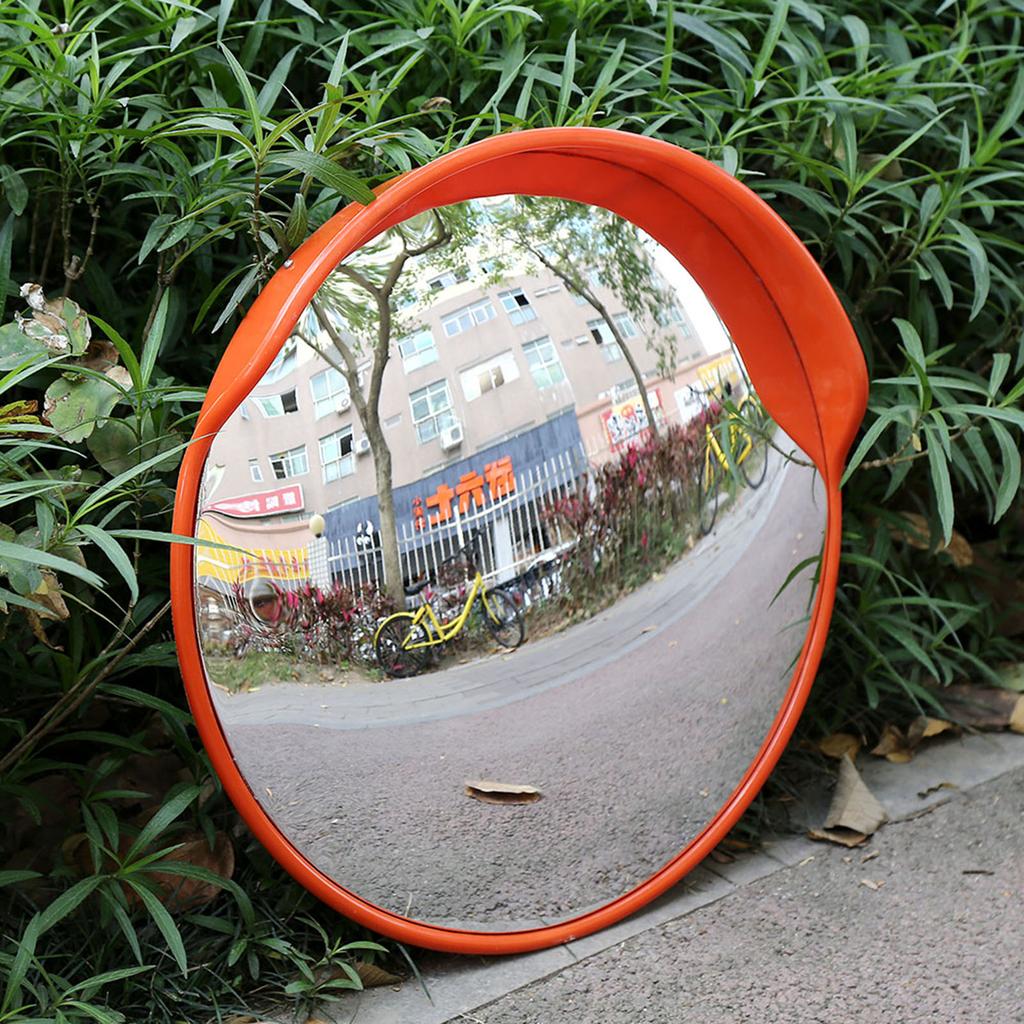 60cm Wide Angle Driveway Road Safety Convex Traffic Mirror Includes Mounting Bracket & Screw