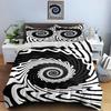 Swirling optical illusion. Bedding Duvet cover sets Duvet covers Pillowcases gifts (1 * Duvet Cover 2 * Pillowcases, without duvet insert)