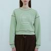 Munseuwodeu Mint Studio Crop Sweatshirt