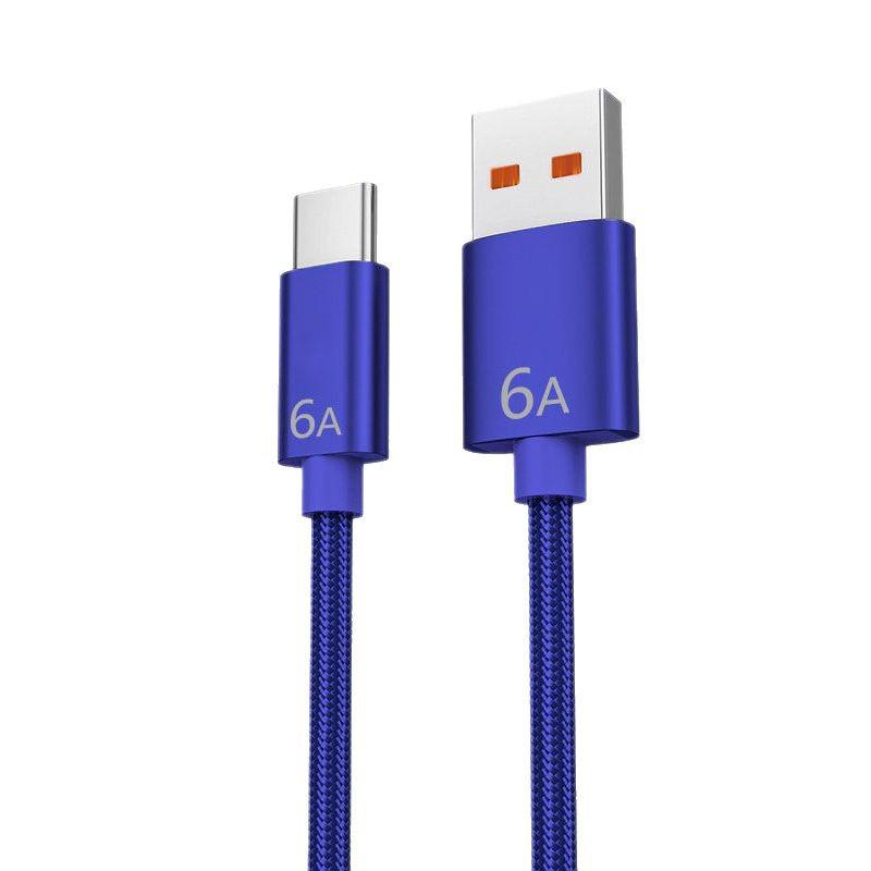 120W Super-Schnellladekabel Typ-C für Huawei, Vivo, Oppo, Honor 6A Flash